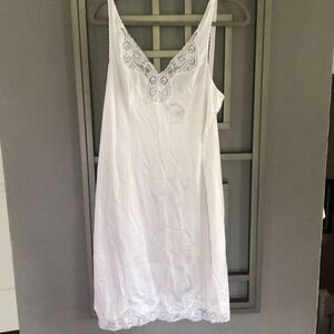 Bali white ￼ Satin slip nightgown size 36